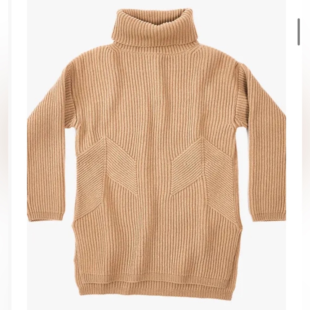 Thakoon Chunky Knit Turtleneck sweater dress XS 100% lambswool